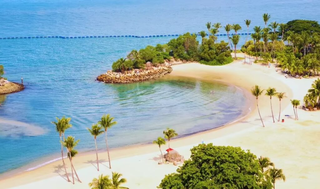 Romantic Sentosa beaches